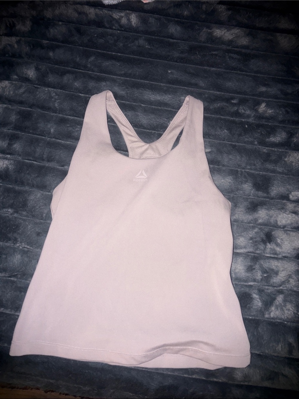 Reebok Pale Pink Racerback Athletic Tank Top